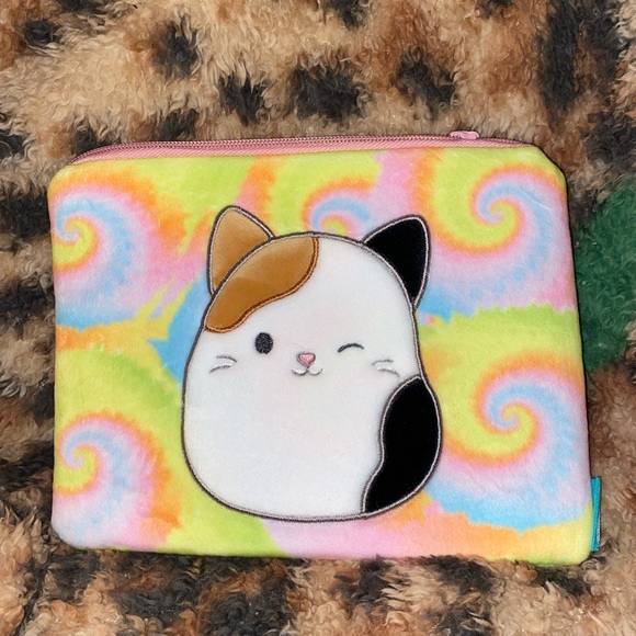 Squishmallows Pencil Pouch Case Cam Cat (Fuzzy!) - Picture 1 of 4